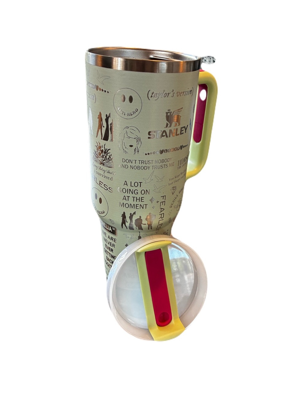 Custom Taylor Swift Eras Tour Laser Engraved Stanley Quencher 40oz